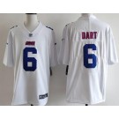 Men's New York Giants #6 Jaxson Dart Limited White Fashion Vapor Jersey