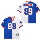Men's New York Giants #89 Mark Bavaro Blue White Split Throwback Jersey