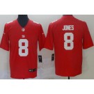 Men's New York Giants #8 Daniel Jones Limited Red Vapor Untouchable Jersey