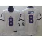 Men's New York Giants #8 Daniel Jones Limited White Rush Color Jersey