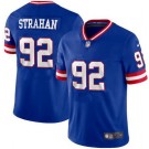 Men's New York Giants #92 Michael Strahan Limited Blue Classic Vapor Jersey