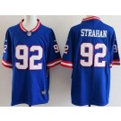 Men's New York Giants #92 Michael Strahan Limited Blue Classic Vapor Jersey