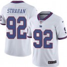 Men's New York Giants #92 Michael Strahan Limited White Rush Color Jersey