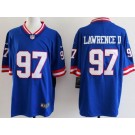 Men's New York Giants #97 Dexter Lawrence II Limited Blue Classic Vapor Jersey