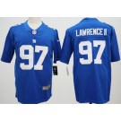 Men's New York Giants #97 Dexter Lawrence II Limited Blue Vapor Jersey
