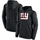 Men's New York Giants Black 2021 Crucial Catch Therma Pullover Hoodie