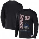 Men's New York Giants Black NFL x Staple World Renowned Long Sleeve T Shirt