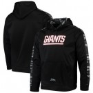 Men's New York Giants Black Zubaz Tonal Oxide Pullover Hoodie