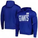 Men's New York Giants Blue Printed Pullover Hoodie 302653