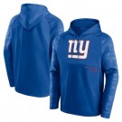 Men's New York Giants Blue Shade Defender Raglan Pullover Hoodie