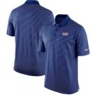 Men's New York Giants Blue Sideline Lock Up Victory Performance Polo