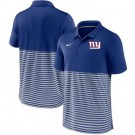 Men's New York Giants Blue Stripes Patchwork Polo