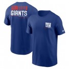 Men's New York Giants Blue Team Incline T Shirt