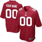 Men's New York Giants Customized Game Red Jersey