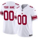 Men's New York Giants Customized Limited White FUSE Vapor Jersey