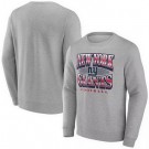 Men's New York Giants Gray Chance Throwback Fleece Pullover Sweatshirt