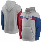 Men's New York Giants Gray Heathered Heritage Tri Blend Pullover Hoodie