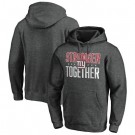 Men's New York Giants Heather Charcoal Stronger Together Printed Pullover Hoodie 0717