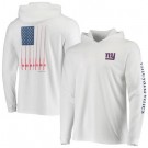 Men's New York Giants White Vineyard Vines Hoodie Long Sleeve T Shirt