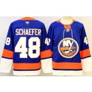 Men's New York Islanders #48 Matthew Schaefer Blue Authentic Jersey