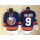 Men's New York Islanders #9 Clark Gillies Blue Retro Jersey