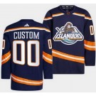 Men's New York Islanders Customized Navy 2022 Reverse Retro Authentic Jersey