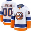 Men's New York Islanders Customized White Fanatics Authentic Jersey
