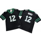 Men's New York Jets #12 Joe Namath Limited Black 2024 FUSE Vapor Jersey