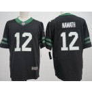 Men's New York Jets #12 Joe Namath Limited Black Vapor Jersey