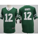 Men's New York Jets #12 Joe Namath Limited Green Vapor Jersey