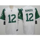 Men's New York Jets #12 Joe Namath Limited White Classic Vapor Jersey