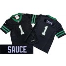 Men's New York Jets #1 Sauce Gardner Limited Black Nickname Sauce FUSE Vapor Jersey