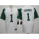 Men's New York Jets #1 Sauce Gardner Limited White Classic Vapor Jersey