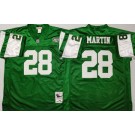 Men's New York Jets #28 Curtis Martin Green Throwback Jersey