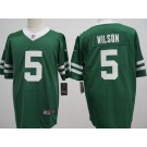 Men's New York Jets #5 Garrett Wilson Limited Green Vapor Jersey