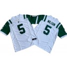 Men's New York Jets #5 Garrett Wilson Limited White Classic FUSE Vapor Jersey