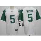 Men's New York Jets #5 Garrett Wilson Limited White Classic Vapor Jersey
