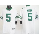 Men's New York Jets #5 Garrett Wilson Limited White Vapor Jersey