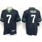 Men's New York Jets #7 Justin Fields Limited Black Vapor Jersey