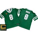 Men's New York Jets #8 Aaron Rodgers Limited Green C Patch FUSE Vapor Jersey