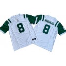 Men's New York Jets #8 Aaron Rodgers Limited White Classic FUSE Vapor Jersey