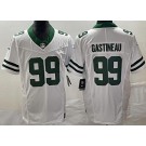 Men's New York Jets #99 Mark Gastineau Limited White Legacy FUSE Vapor Jersey