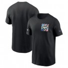 Men's New York Jets Black 2023 Crucial Catch Sideline TriBlend T Shirt