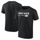 Men's New York Jets Black City Pride Team V Neck T Shirt