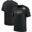 Men's New York Jets Black Crucial Catch Sideline Performance T Shirt 413