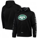 Men's New York Jets Black Zubaz Tonal Oxide Pullover Hoodie