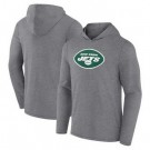 Men's New York Jets Gray Primary Logo Long Sleeve T Shirt Hoodie