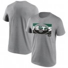 Men's New York Jets Gray Square Off Tri Blend T Shirt
