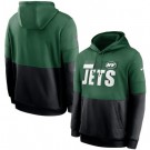 Men's New York Jets Green Black Sideline Impact Lockup Performance Pullover Hoodie