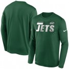 Men's New York Jets Green Sideline Impact Legend Performance Long Sleeves T Shirt 639